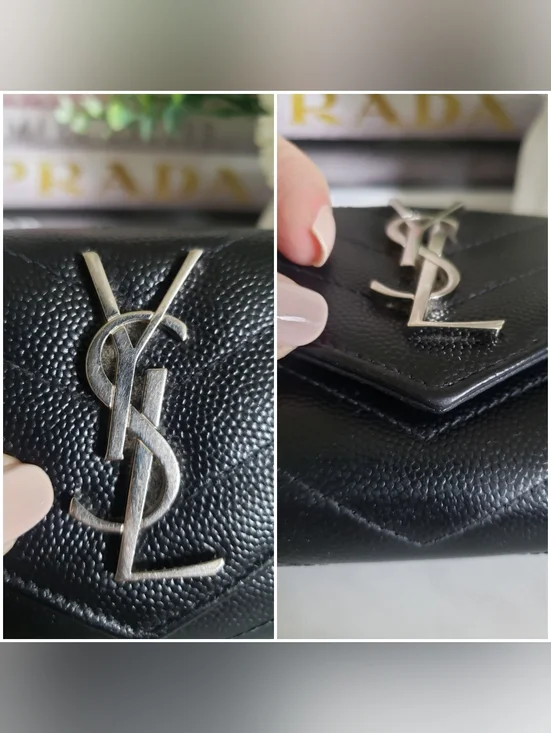 Authentic Pre-owned Yves Saint Laurent Envelope Compact Wallet - Picture 12 of 15